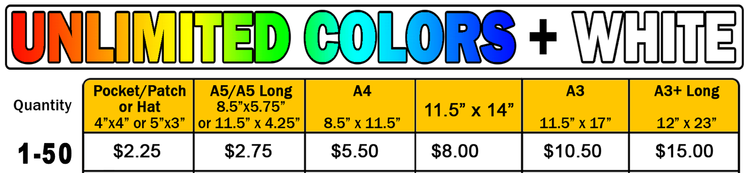 Digital Printing Pricing